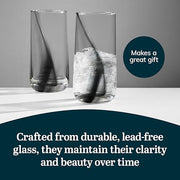 Libbey Ascent Black Ribbon / 8 Count (Pack of 1) / Ascent Tumblers & Water Glasses