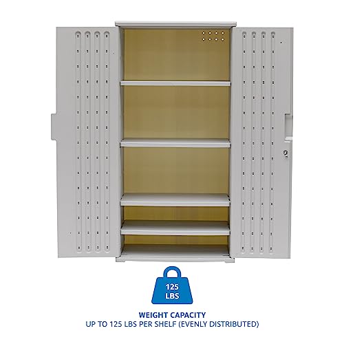 Iceberg Platinum / 36" W x 22" D x 72" H / 1 Storage Cabinets