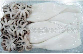 Pana Pesca Fully Cleaned Todarodes Squid Rings, 5 Pound -- 2 per case.