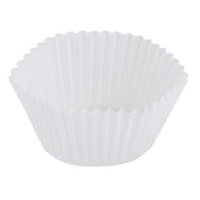 53-44000 4 1/2 inch Fluted-Bakery Fluted Bake Cup - Bottom Width 1-7/8 inch x Wall Height 1-5/16 inch by Hoffmaster – White, Model 610031