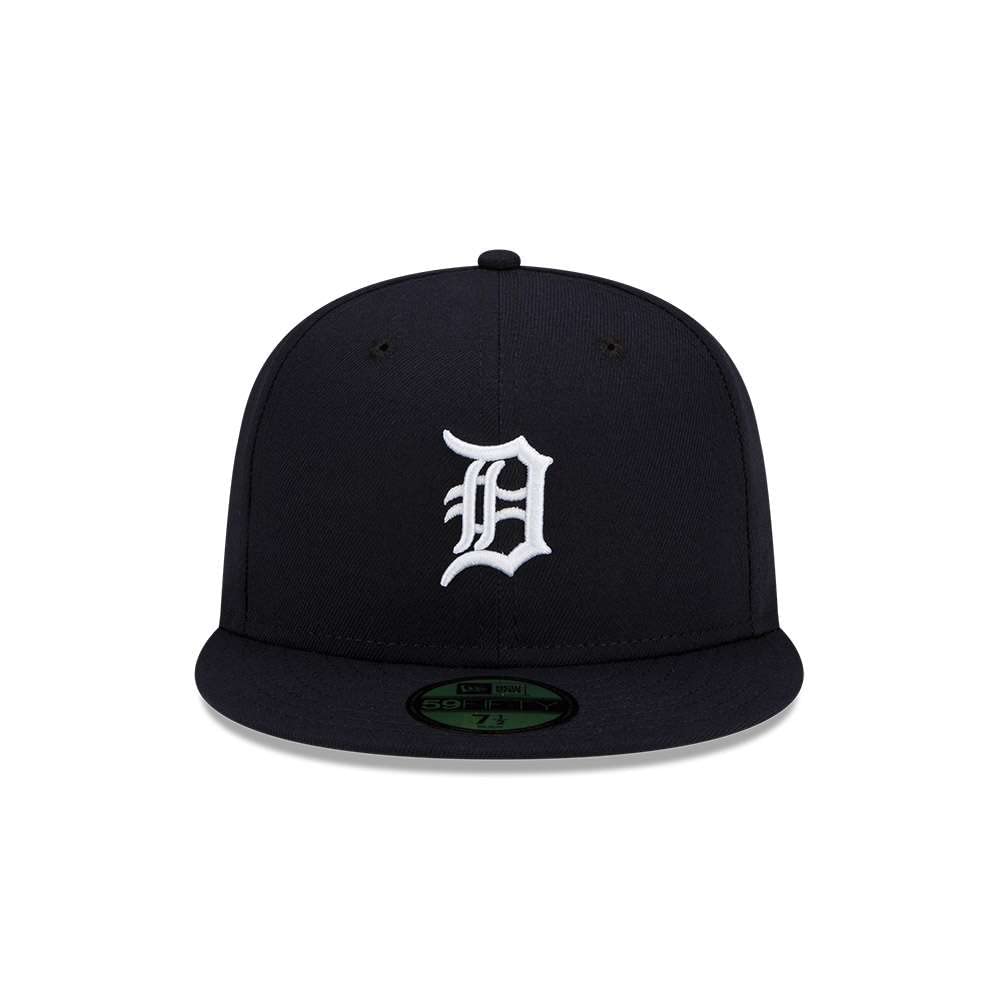 59FIFTY Detroit Tigers Fitted Hat - Black / White by New Era – Navy, Model 196175611506