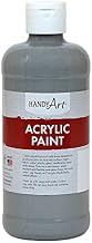 Handy Art Acrylic Paint, Gray, 16 oz. Bottle, Pack of 3 (RPC101105-3)