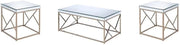 Steve Silver Evelyn 3pc Coffee & End Table Set in Tan