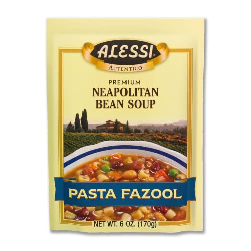 Alessi Neapolitan Bean / 6 Ounce (Pack of 6) / Pasta Fazool Vegetable Soups