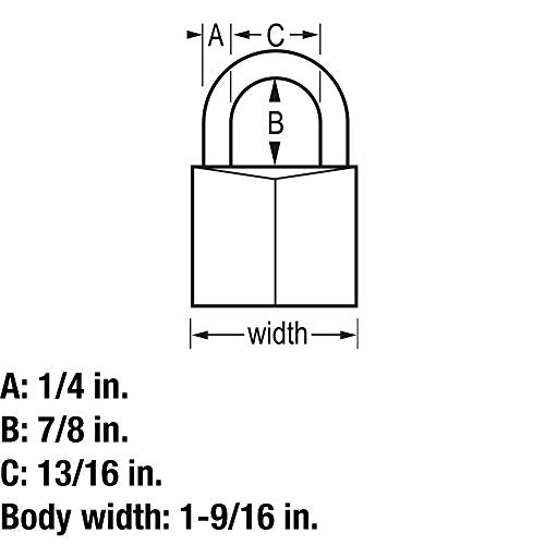 Master Lock 1 / Keyed-Alike / 4 Pack Keyed Padlocks