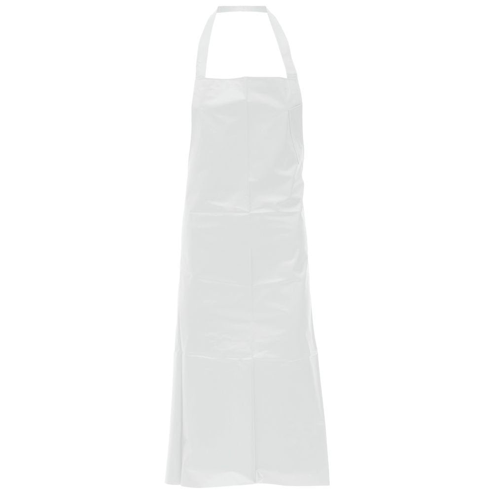 Locknane Bib Apron White Vinyl - 39"L x 31"W by LOCKNANE MANUFACTURING INC – Large, Plastic, White, Model 10-APR-P-WH/STD