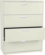 600 Series 4-Drawer File Finish: Putty by HON – Metal0, Black, Model 694LL