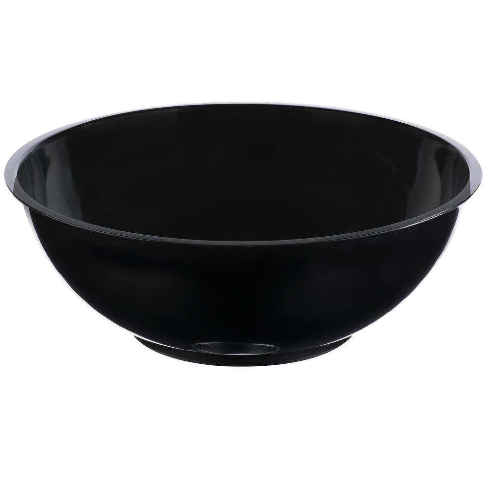 Round Serving Bowls - 160 Oz | 12" | Black | Pack of by Fineline settings – 160.0 ounces, Polypropylene (PP), Black, Model HPB12610PP.BK