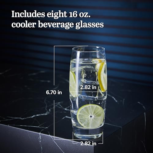 Libbey Kentfield / 8 Count (Pack of 1) / 16.0 ounces Iced Tea Glasses