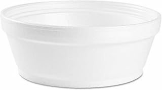 Dart DCC8SJ32 Insulated Super Squat Foam Bowl, White, 8 oz