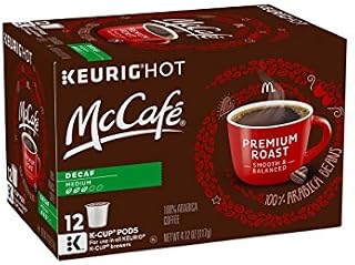 McCafe McCafé Decaf Premium Roast Medium K-Cup Pods, 4.12 oz. - 12 Count (Pack of 3) [Retail Packaging]
