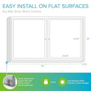 Ghent 36" x 60" / Black / Modern Bulletin Boards