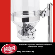 Tablecraft Single Dispenser / Silver / 50.0 ounces Food Dispensers