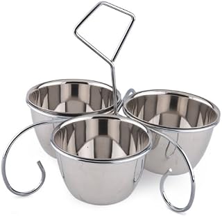 Royal Industries Three-Way Server, Stainless Steel, 10 oz, Silver