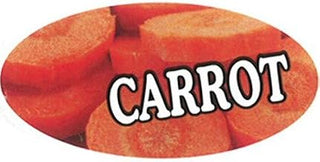 Specialty Printing Oval Flavor Label, 1.96" x 31/32" | 1000/Roll