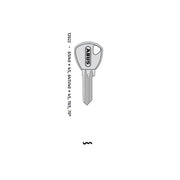 Mechanical - 65/40+45 70/45 New Key Blank by ABUS – nickel plated brass, Nickel Plated, Model ABUKB12022