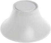 HUBERT White Pedestal Display Riser - 6 1/2"Dia x 3 1/10"H