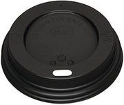 Fiesta CW716 1000 X Hot Beverages Cups Drinks Lid Black 8oz Disposable Plastic