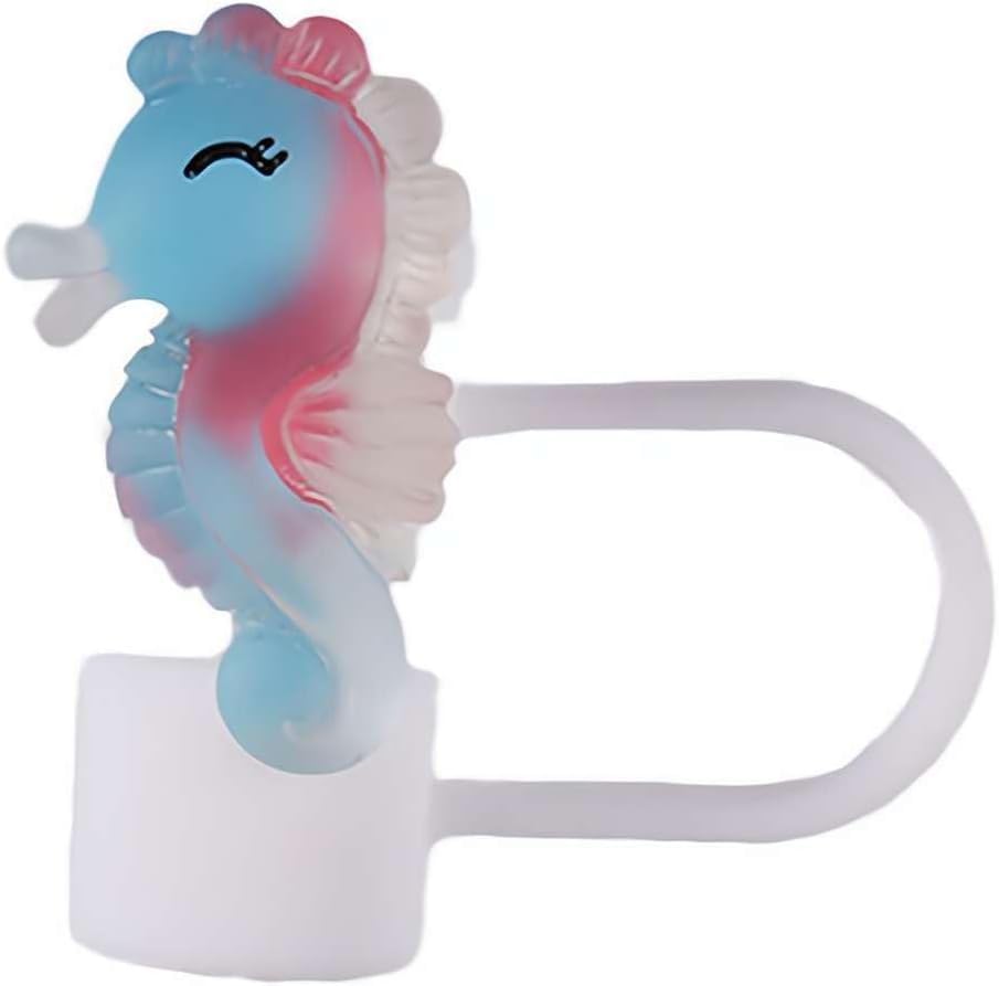 Cute seahorses Straw Straw Cover Cap by WLngtv – 1.0, Silicone, Chroma, Model DWC162