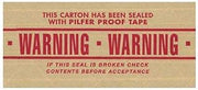 Tape Logic 3" x 450' "Warning" #7500 Reinforced Water Activated Tape