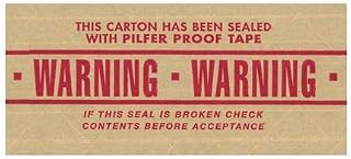 Tape Logic 3" x 450' "Warning" #7500 Reinforced Water Activated Tape