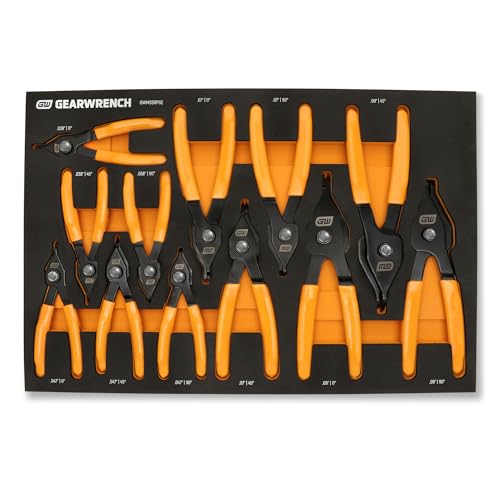 GEARWRENCH 12 Piece Foam Tray / 1 Snap-Ring Pliers