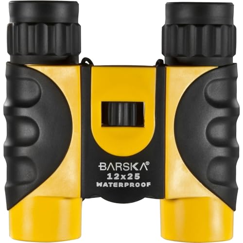 Barska Compact Binoculars / 12x25 / Yellow Binoculars