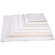 Single Face Corrugated Cardboard Pizza Pad White by Paper Supply – 14", Corrugated Cardboard, White, Model 14X14 PIZZA PAD