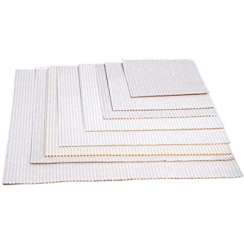 Single Face Corrugated Cardboard Pizza Pad White by Paper Supply – 14", Corrugated Cardboard, White, Model 14X14 PIZZA PAD