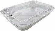 Handi-Foil 4 lb. Oblong Aluminum Entrée Dinner Food Storage Pan w/Board Lid (pack of 12)