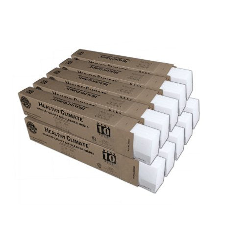 MEV10 Filter (10 Pack) 28" x 17" x 6" by Lennox – Fiberglass, Pack of 10, Model X0444