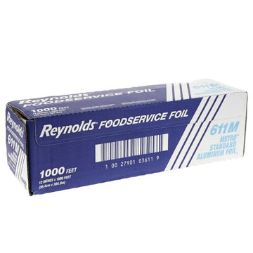 Wrap Metro Aluminum Foil Roll by Reynolds – 12", Aluminum, Silver, Model 611M