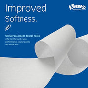 Kleenex 600 Feet (Pack of 6) / White / Kleenex Hard Roll Towel Paper Towels