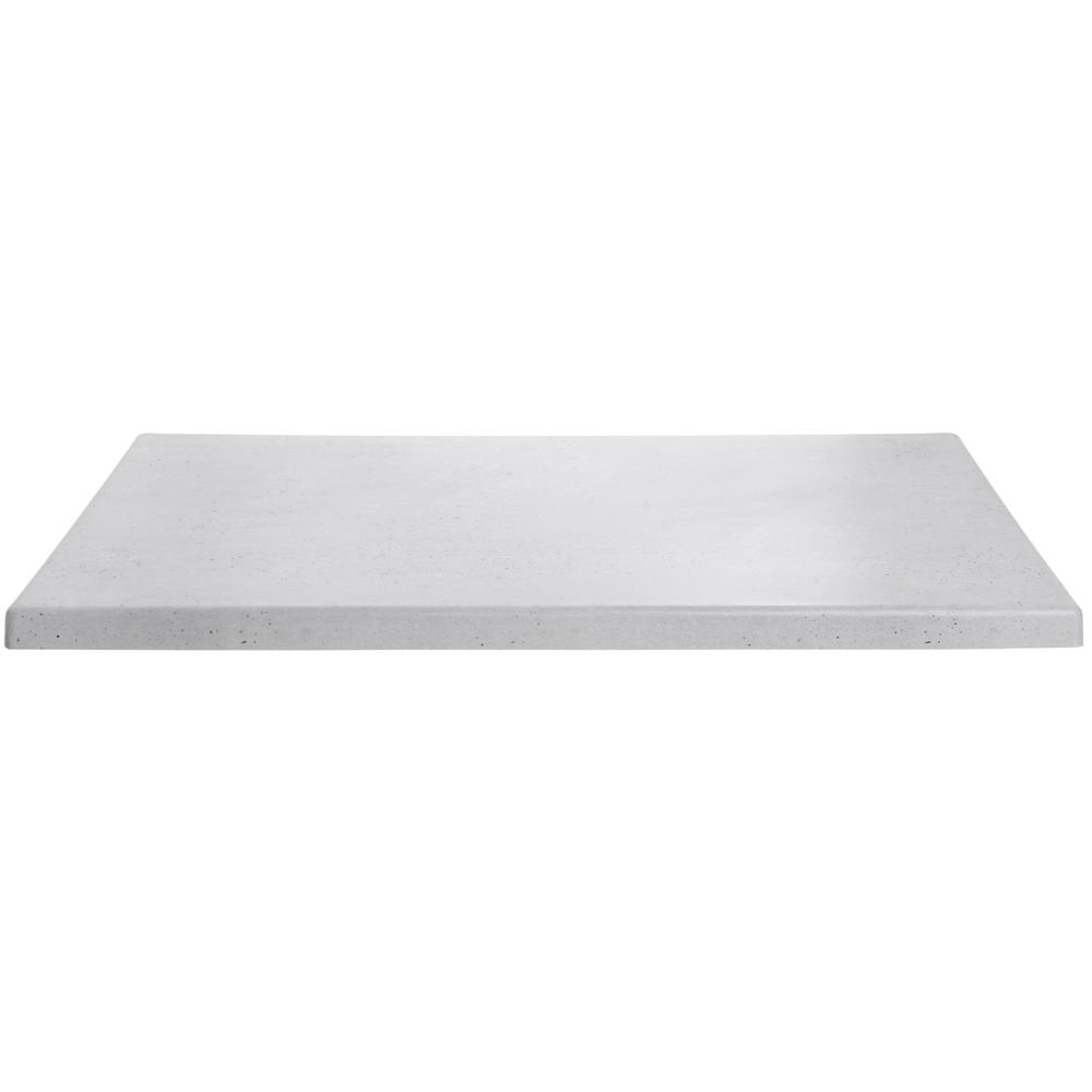 Display Riser Rectangular Concrete Look Grey - 23 3/4 L x 15" W x 1" H by HUBERT – Plastic, Gray, Model H0054-CONCRETE