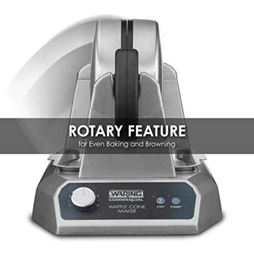 Waring Single Waffle Cone Maker / Silver / 1 Commercial Waffle Makers