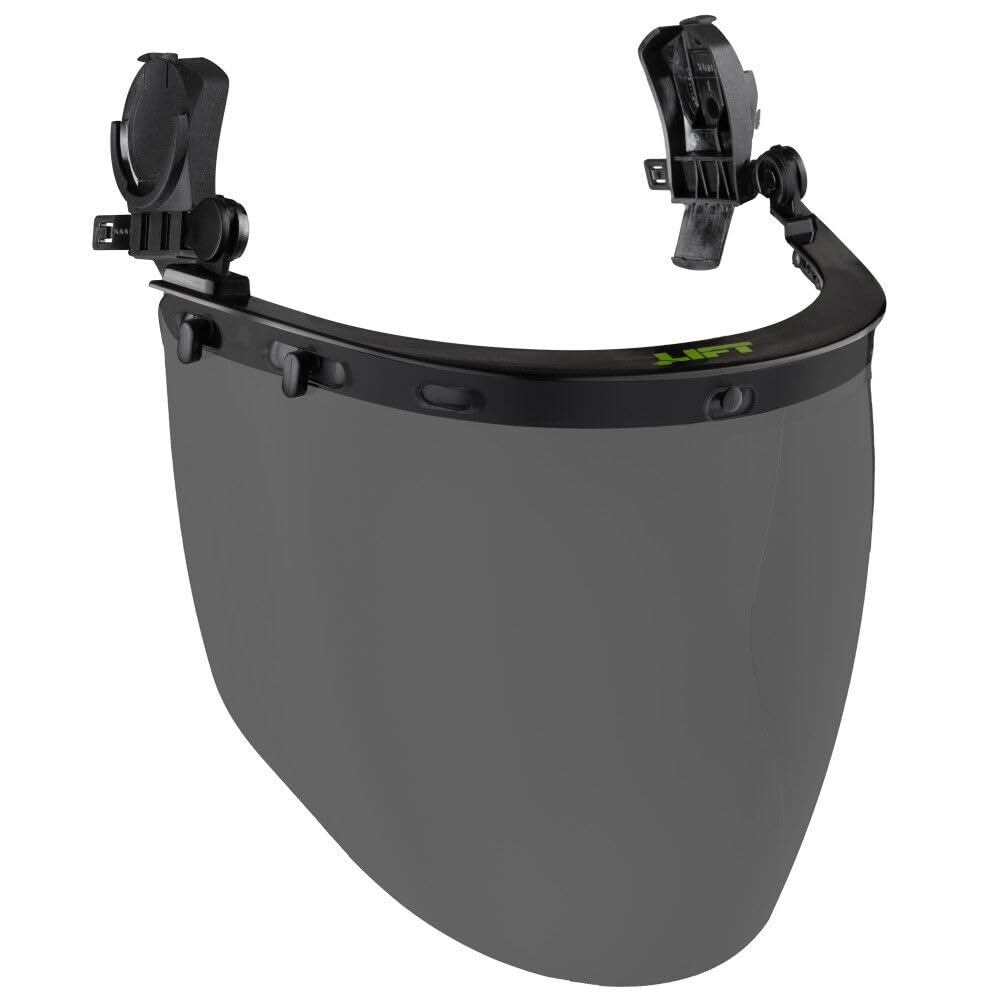Safety RADIX Curved Full Faceshield - Smoke by LIFT – One Size, Blend, Multi, Model HHS-23S