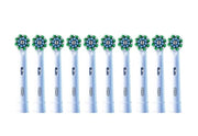 Brush Heads Cross Action by Oral-B – 1 Count (Pack of 10), Nylon, White, Pack of 10, Model 3610583