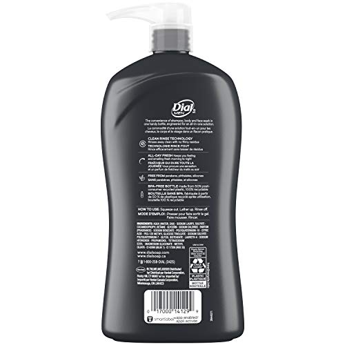 Dial Hydro Fresh / 32 Fl Oz (Pack of 2) / Negro Body Washes
