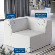 Modway White / Contemporary / Corner Chair Sofas & Couches