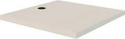 Interion Modular Partition Desktop, 24"W x 24"D, White Ash
