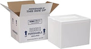 Polar Tech Thermo Chill 207/T16C Small Insulated Foam Container, 8" Length x 6" Width x 7" Depth