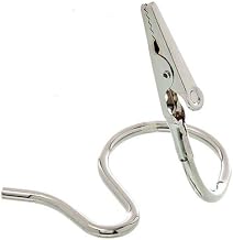 American Metalcraft 3-1/2" Chrome 'S' Swirly Alligator Clip Card Holder