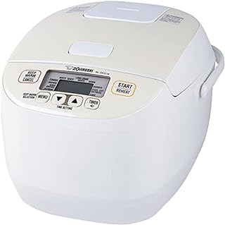 Zojirushi NL-DCC18CP Micom Rice Cooker and Warmer (Pearl Beige, 10 Cups) | Automatic keep-warm, fuzzy logic, LCD controls, dual delay timers