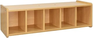 Tot Mate 14" Contemporary Wood Composite Book Bench Cubie in Maple