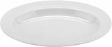 G.E.T. Enterprises White 17" x 12" Oval Platter, Break Resistant Dishwasher Safe Melamine Plastic, Milano Collection ML-14-W (Pack of 1)