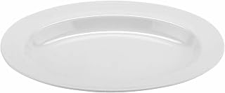 G.E.T. Enterprises White 17" x 12" Oval Platter, Break Resistant Dishwasher Safe Melamine Plastic, Milano Collection ML-14-W (Pack of 1)