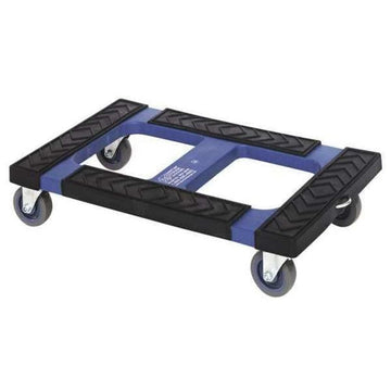 Plastic Dolly by QUANTUM STORAGE SYSTEMS – 30" x 18", Blend, Blue, Model DLY-3018