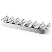 Stainless Steel 7 Compartment Hot Dog Preparation Tray by Glownary – 19" x 4.3" x 2.3", Stainless Steel, Silver, Model 382hotdogprp