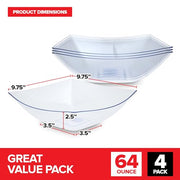 Stock Your Home 4 / 64 oz / Clear Bowls