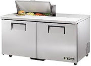 True TSSU-60-08-ADA-HC 60" ADA Compliant Refrigerated Sandwich Salad Unit, Fits (8) 1/6 Size Pans, Two Full Doors